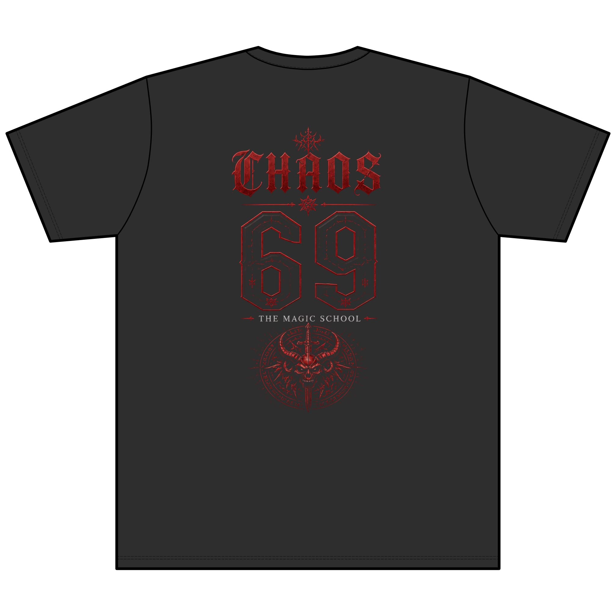 Demon Magic School '69' V-Neck Jersey — Unisex