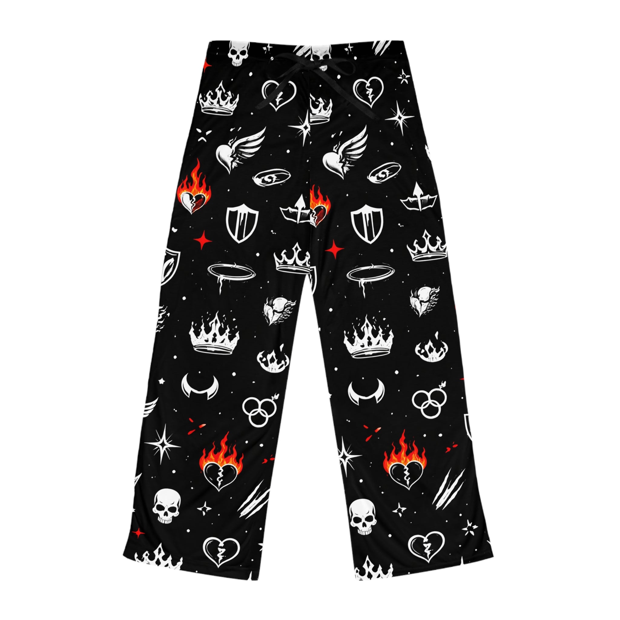 Women’s Pajama Pants — Character Symbols Print Lounge Trousers