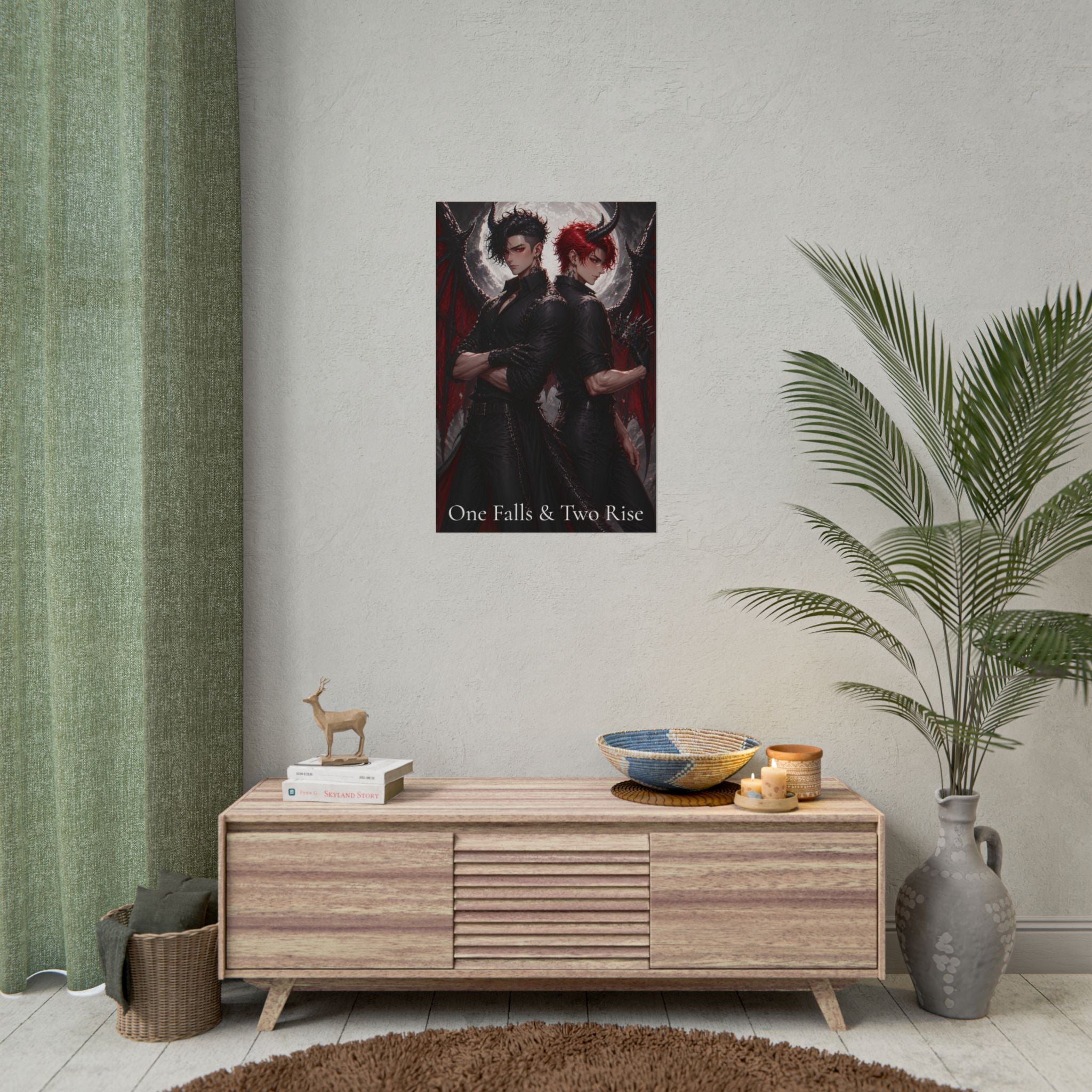 Scaris & Scar Rolled Poster — “One Falls & Two Rise” Art Print