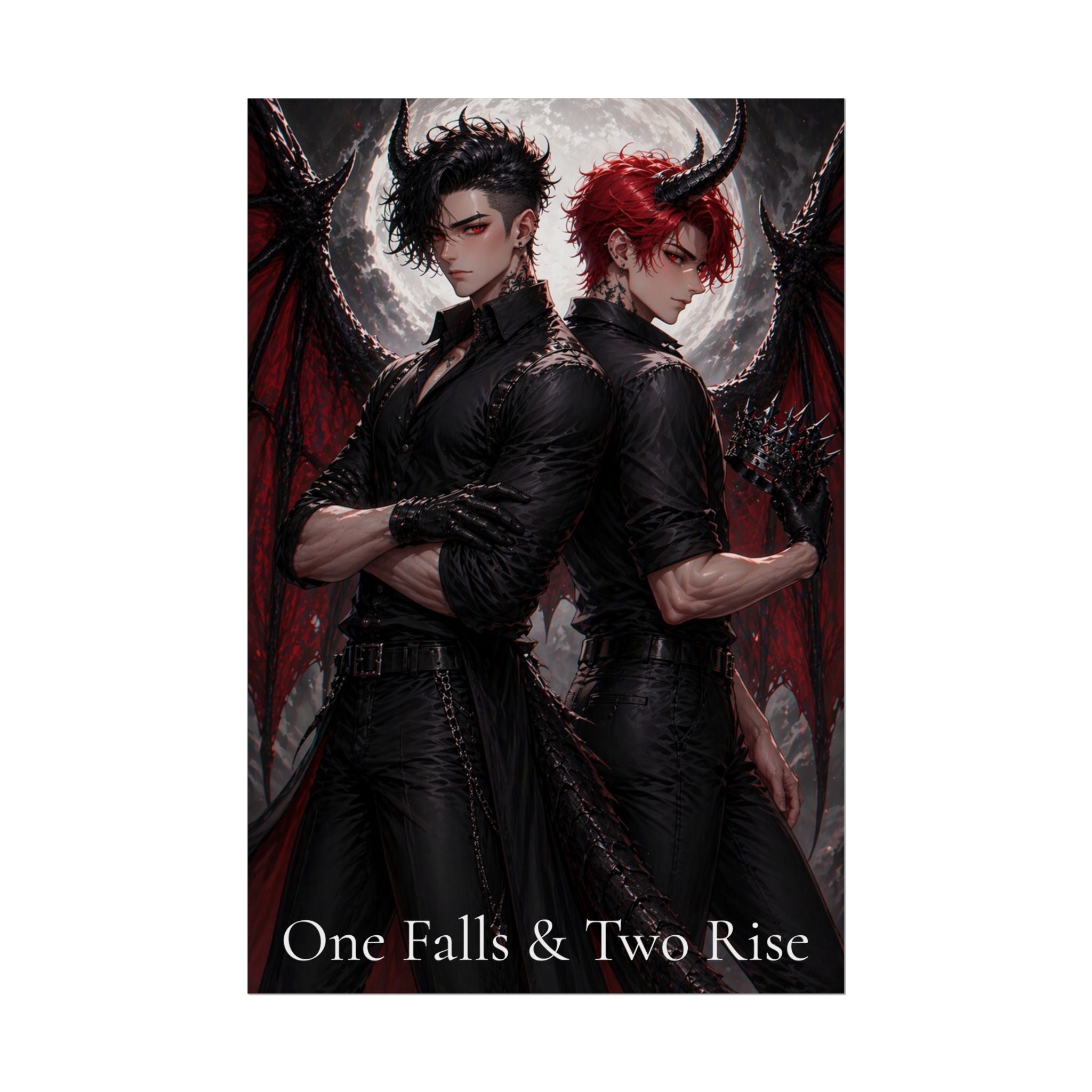 Scaris & Scar Rolled Poster — “One Falls & Two Rise” Art Print