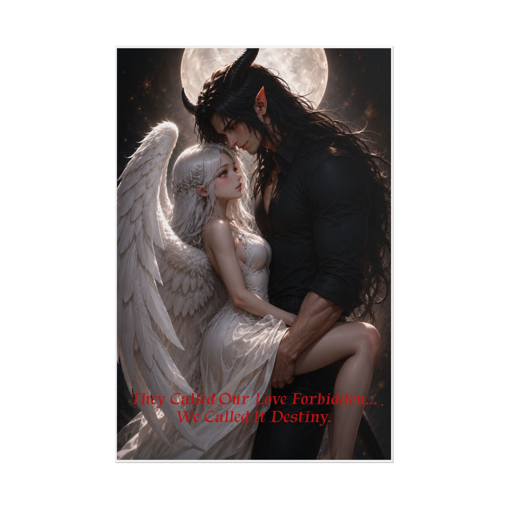 Anex & Spectria  Poster — "They Called Our Love Forbidden, We Called It Destiny" Rolled Art Print