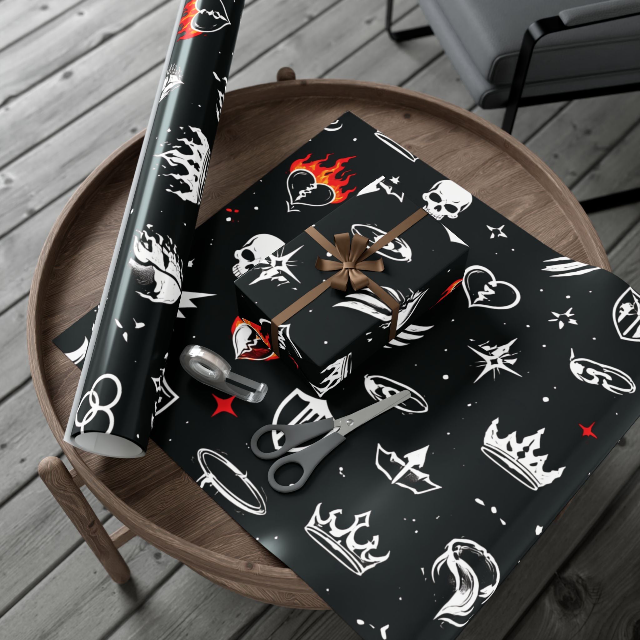 Gift Wrap Paper — Character Symbols Patterned Wrapping Paper (Sheets/Rolls)