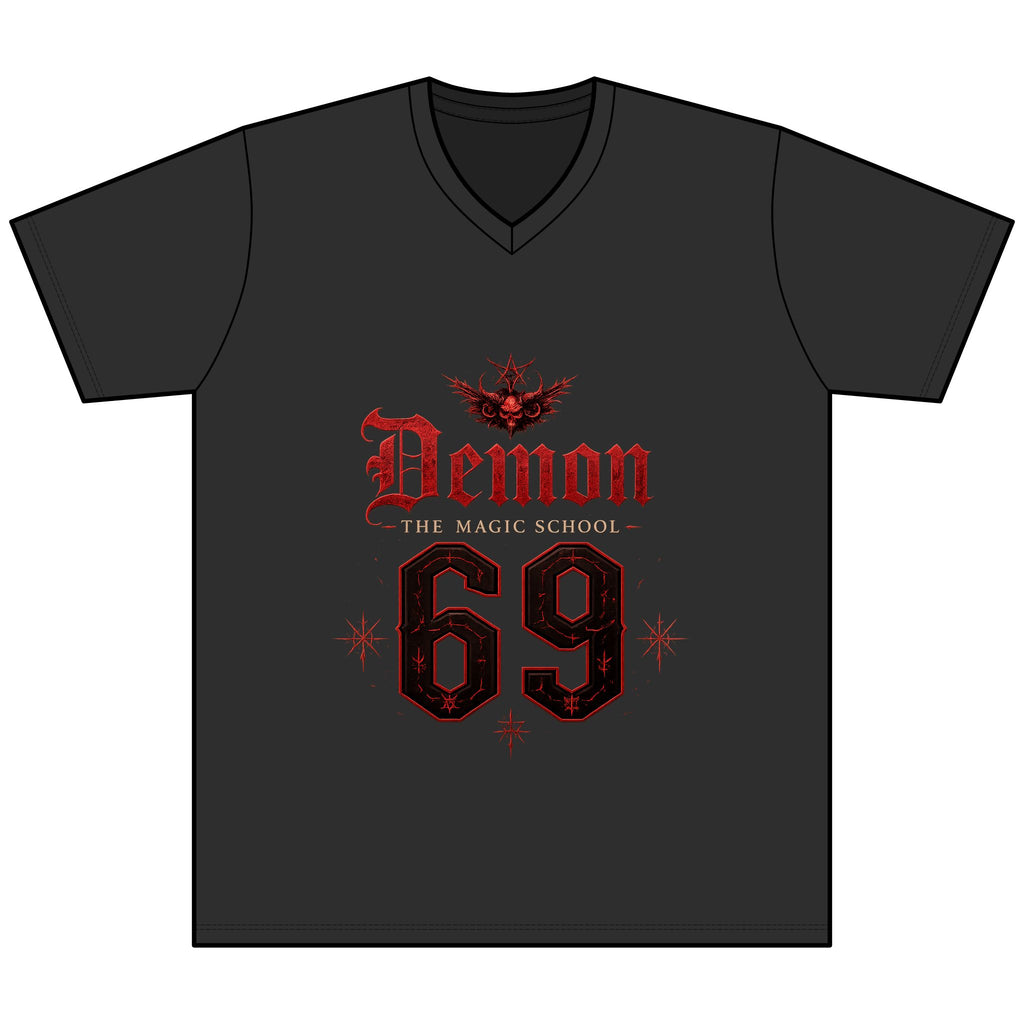 Demon Magic School '69' V-Neck Jersey — Unisex
