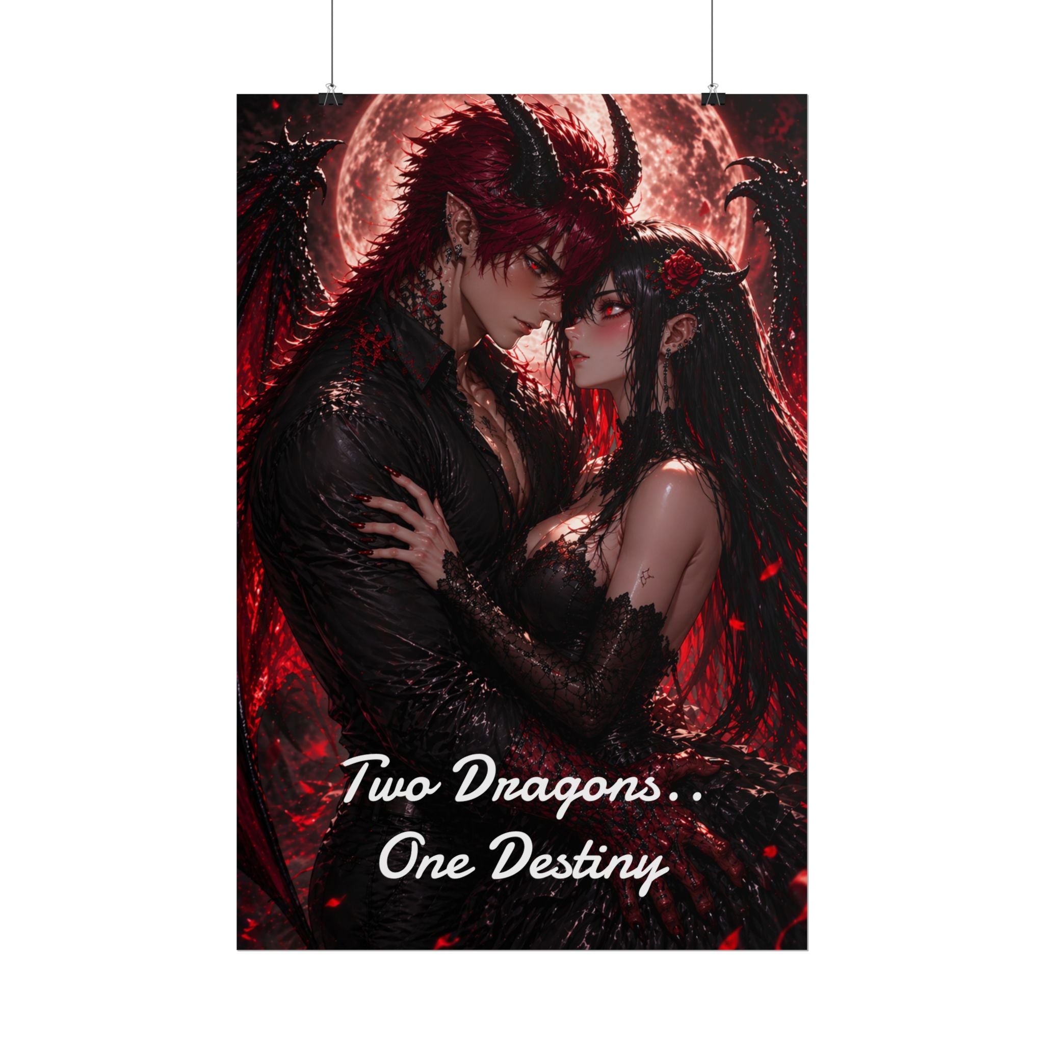 Scar & Ember Poster — "Two Dragons, One Destiny" Rolled Wall Art