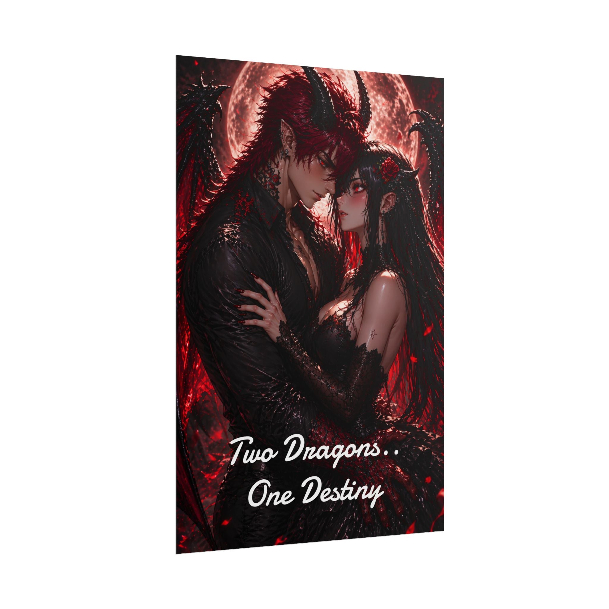 Scar & Ember Poster — "Two Dragons, One Destiny" Rolled Wall Art