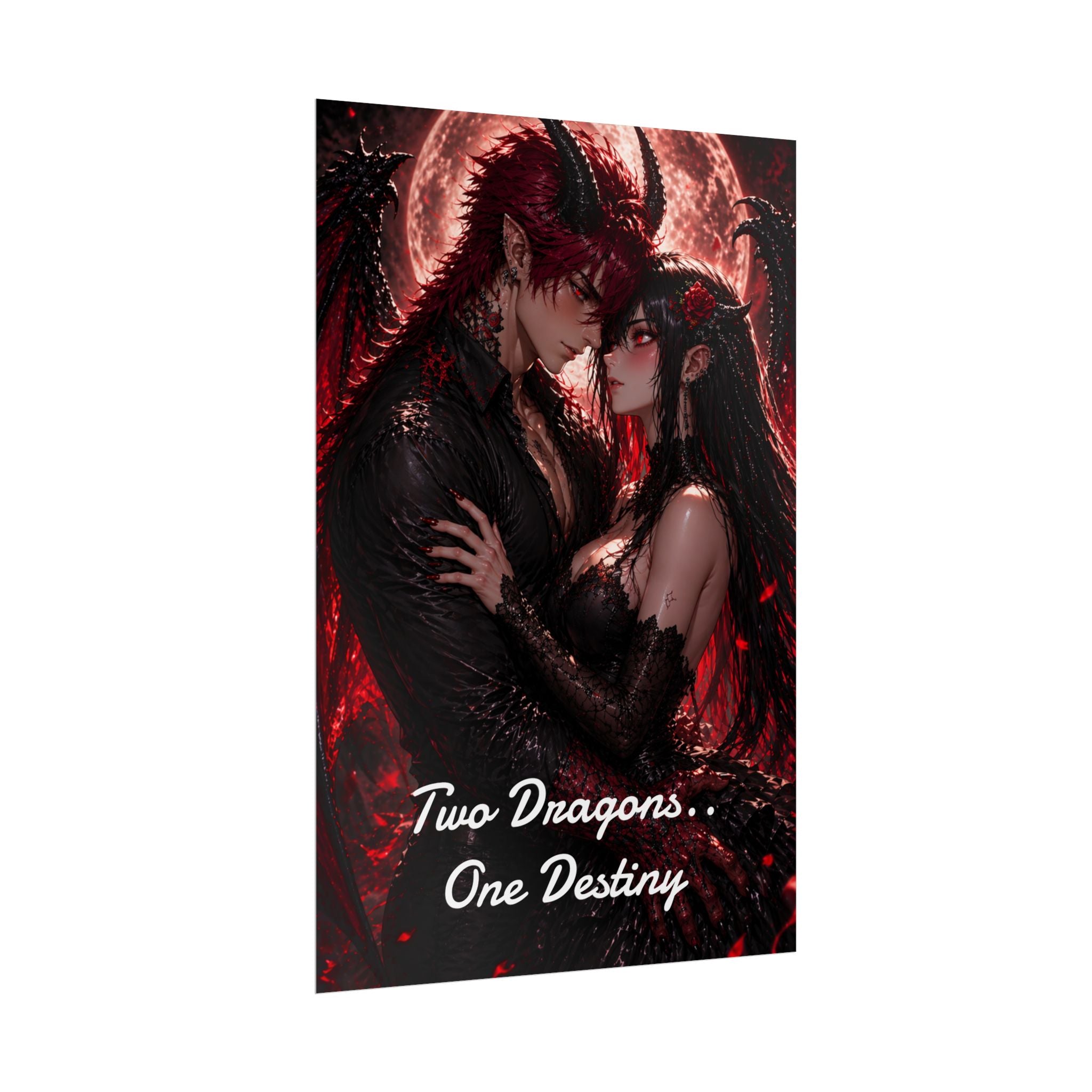 Scar & Ember Poster — "Two Dragons, One Destiny" Rolled Wall Art