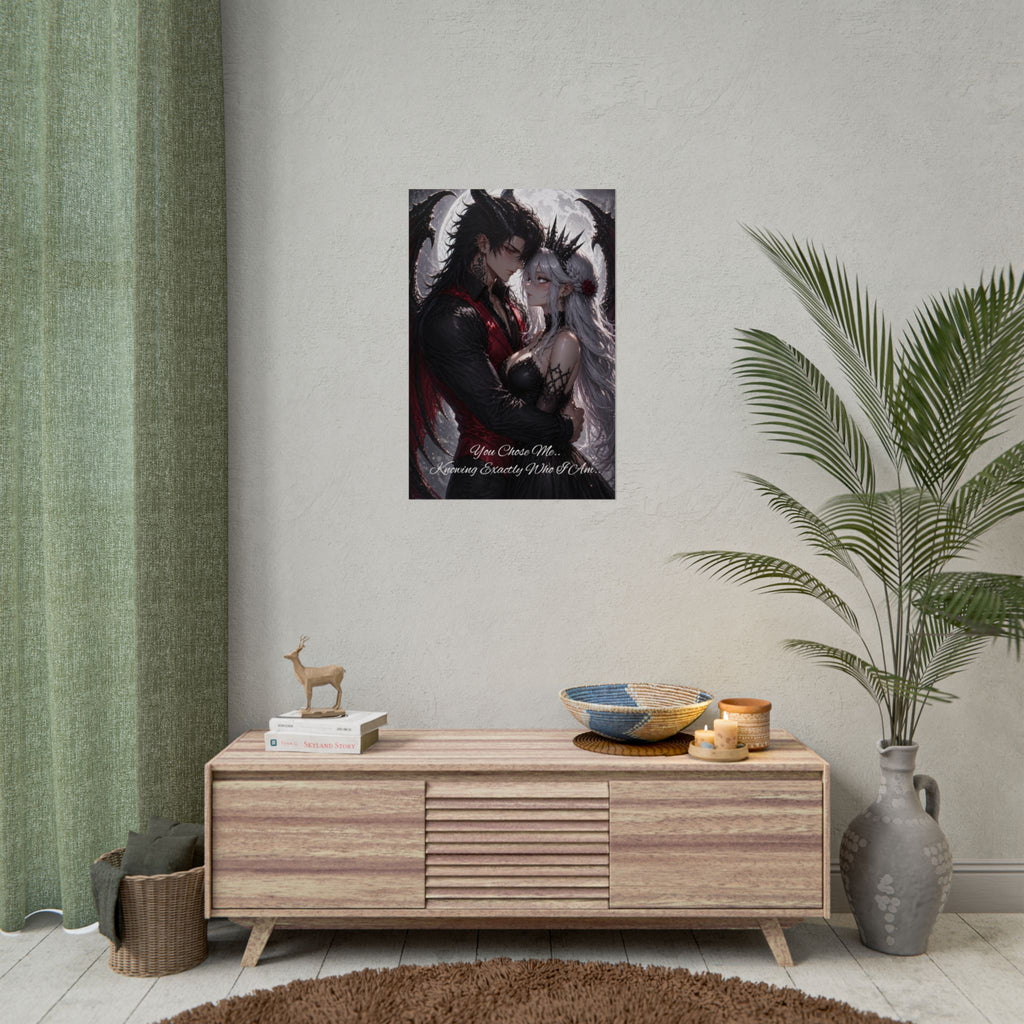 Scaris & Karma Poster — Rolled Art Print ("You Chose Me... Knowing Exactly Who I Am")