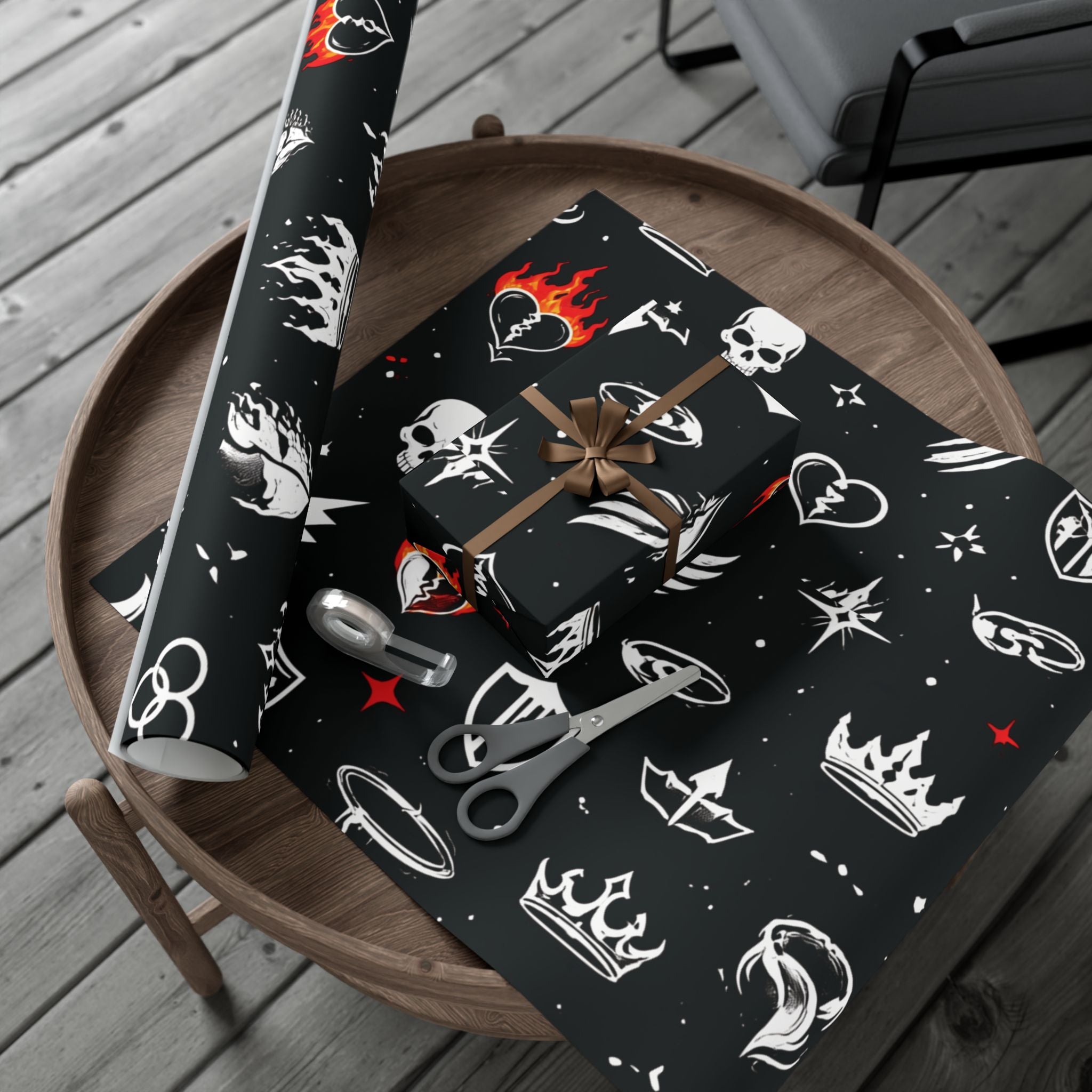 Gift Wrap Paper — Character Symbols Patterned Wrapping Paper (Sheets/Rolls)