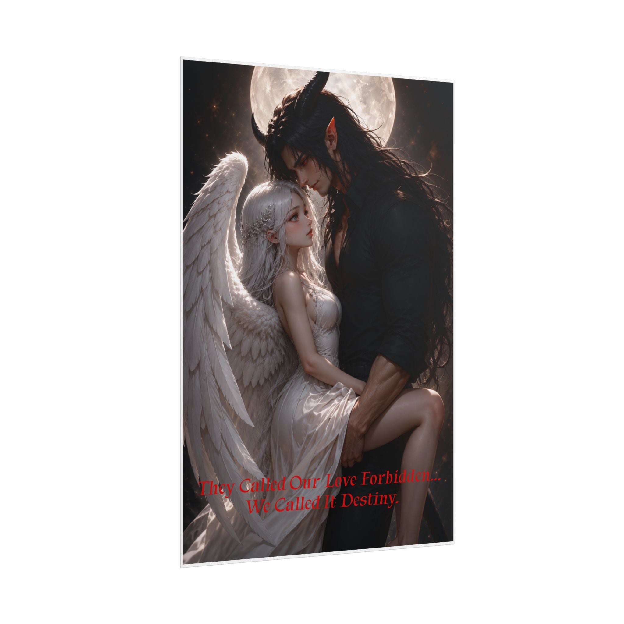 Anex & Spectria  Poster — "They Called Our Love Forbidden, We Called It Destiny" Rolled Art Print