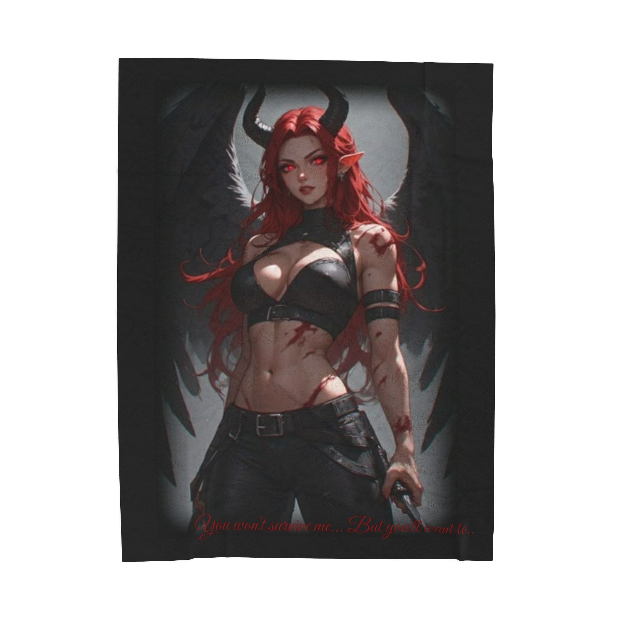 Plush Blanket (Scarlett) — Fantasy Velveteen Throw