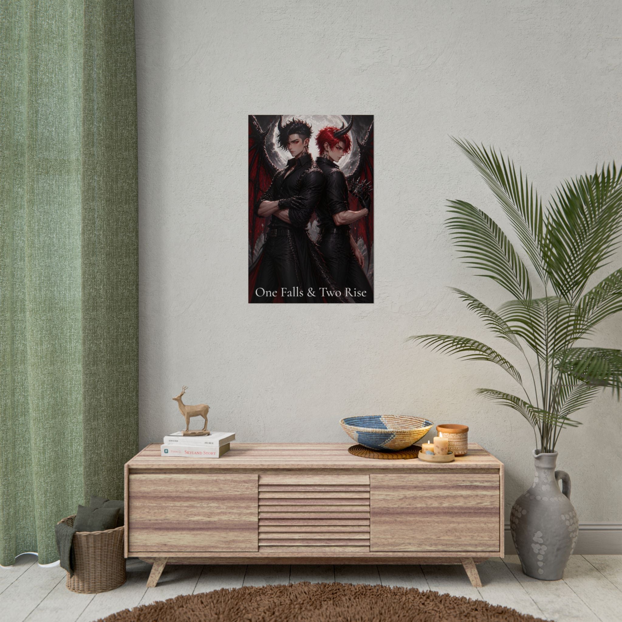 Scaris & Scar Rolled Poster — “One Falls & Two Rise” Art Print