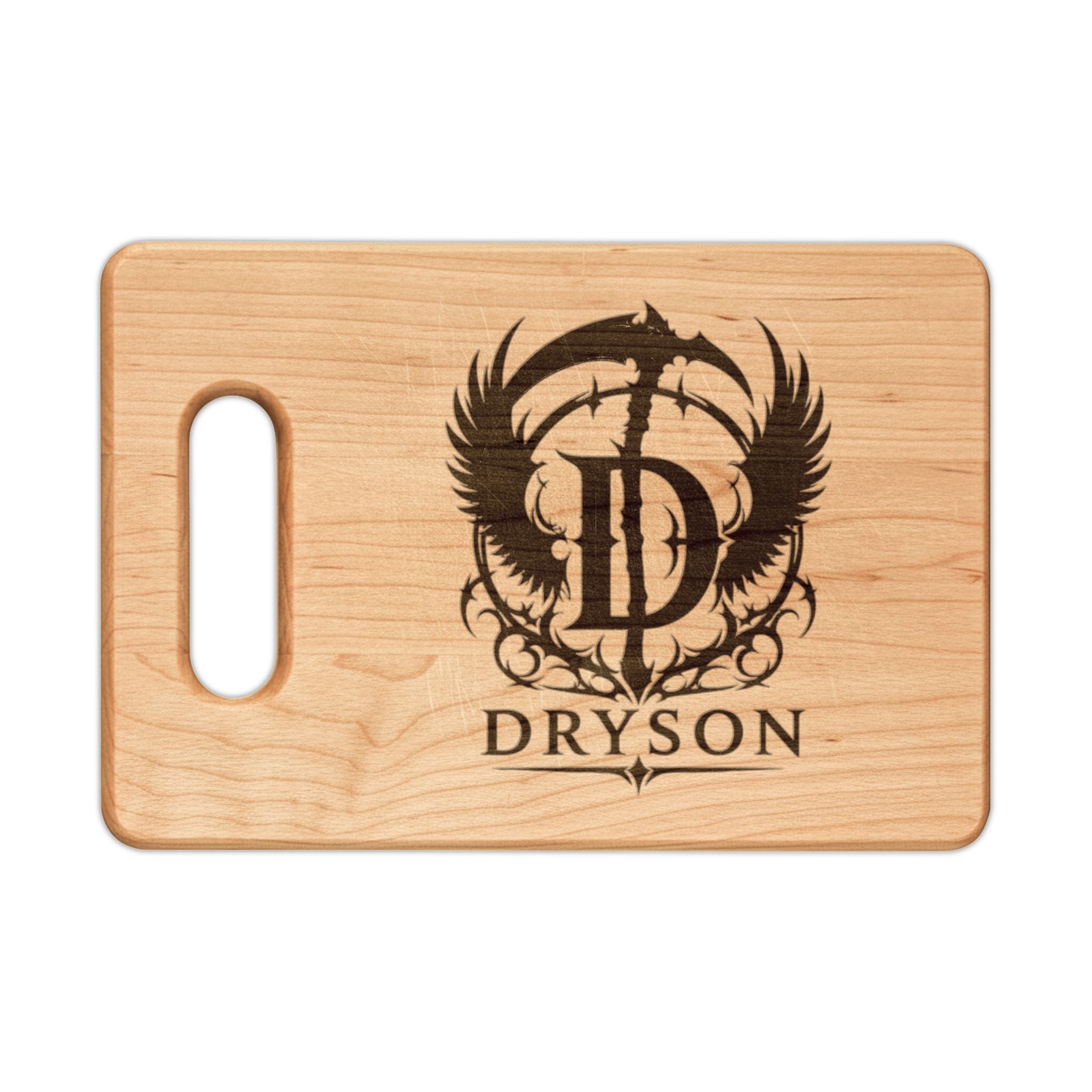 Cutting Board — Monogram 'D' with Wings  (Dryson)