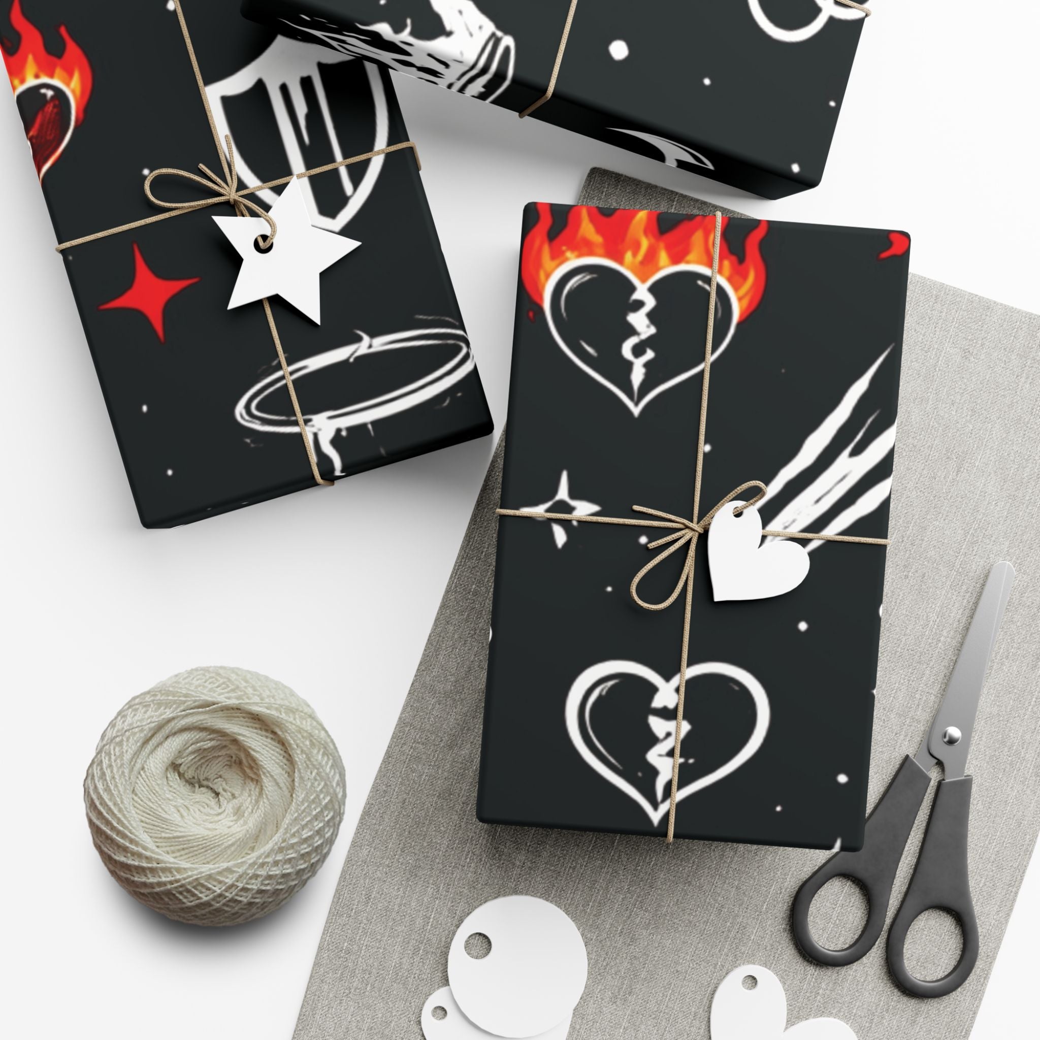 Gift Wrap Paper — Character Symbols Patterned Wrapping Paper (Sheets/Rolls)