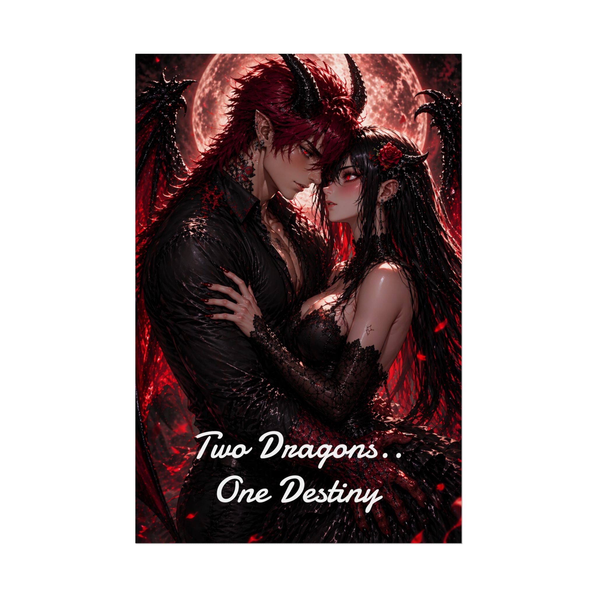 Scar & Ember Poster — "Two Dragons, One Destiny" Rolled Wall Art