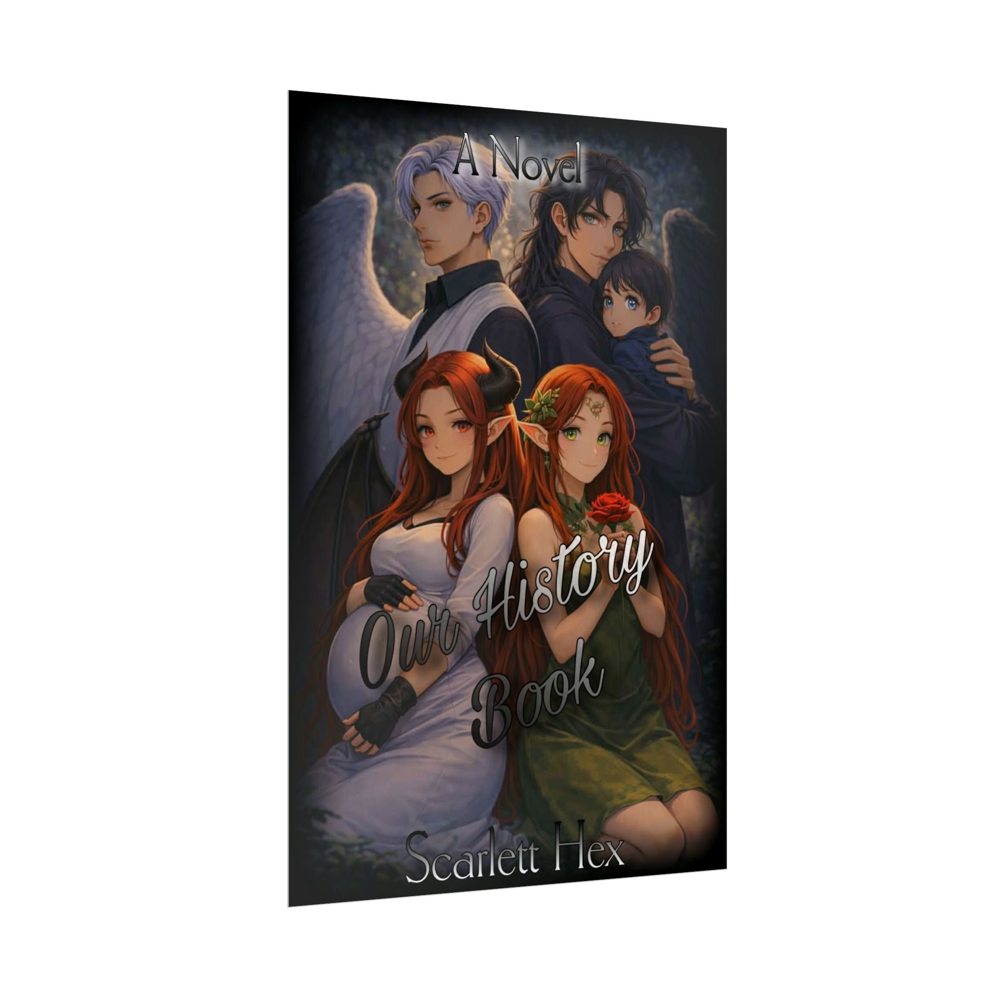 Fantasy Novel Poster - "Our History Book" Book Cover Art Print (Rolled Poster)